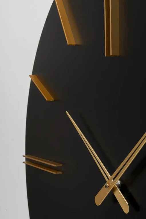 Wanduhr Luca Schwarz Ø70cm