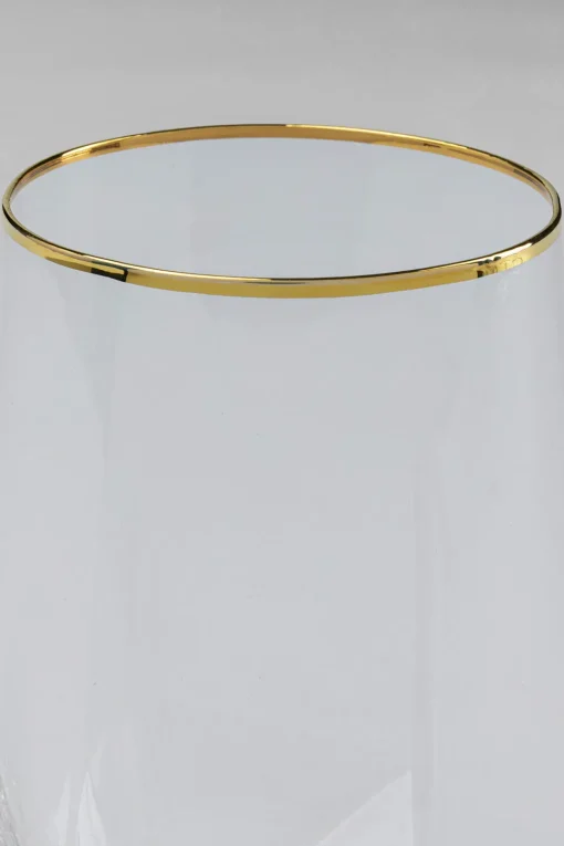 Wasserglas Diamond Gold Rim