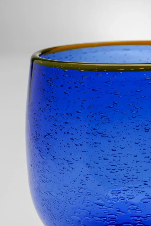 Weinglas Bubbles Blau