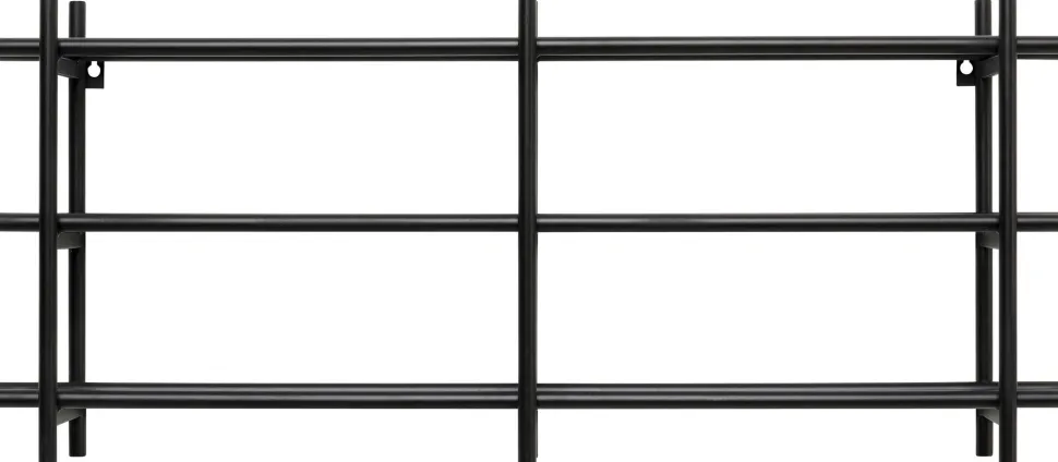 Weinregal Cape Town Schwarz 80x34cm