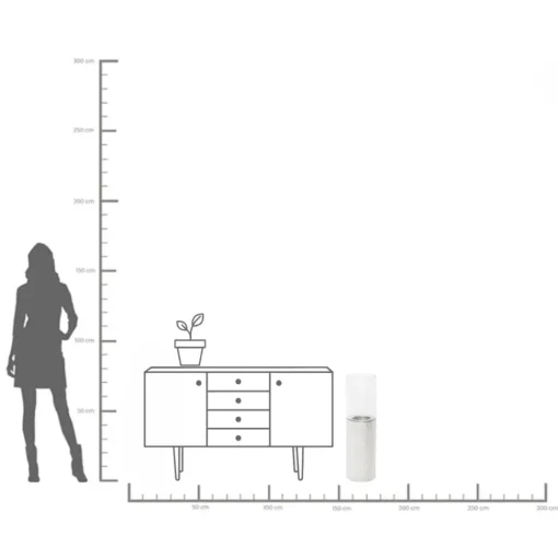 Windlicht Casablanca Alu 75cm