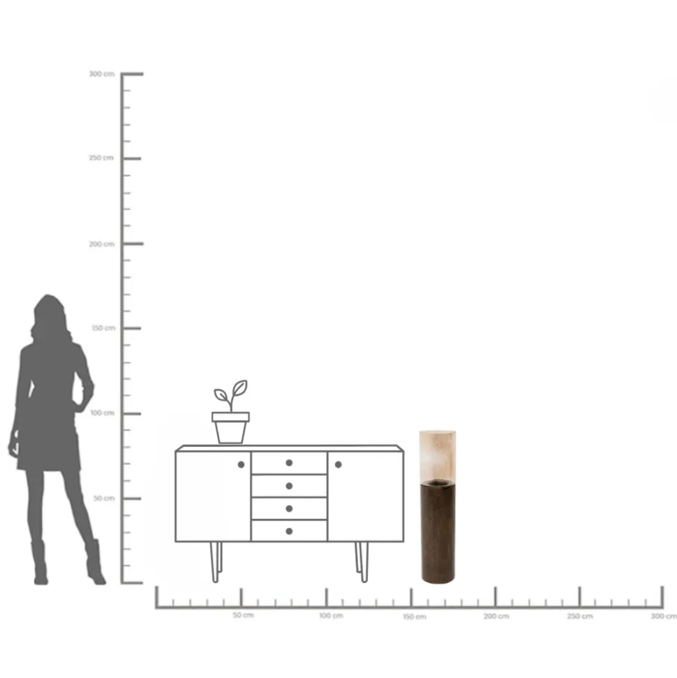 Windlicht Casablanca Brass 90cm