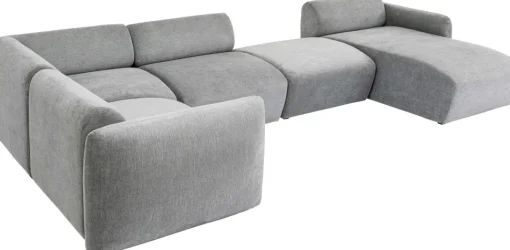 Wohnlandschaft 2 Lucca Grau Rechts 328cm